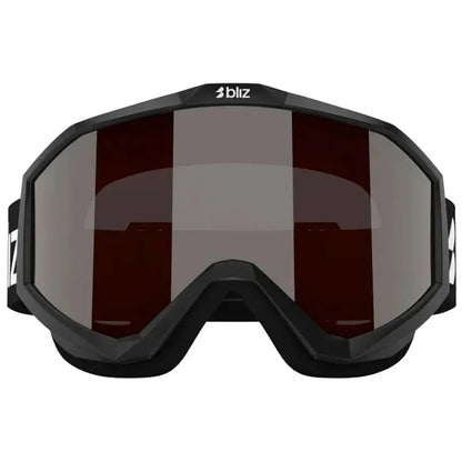 Bliz Liner Black White Logo Goggle Orange Silver Mirror Lens