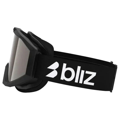 Bliz Liner Black White Logo Goggle Orange Silver Mirror Lens